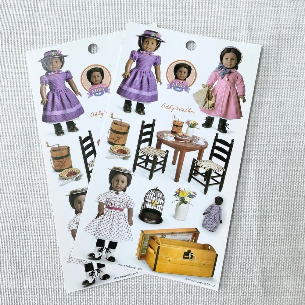 NEW 2009 American Girl ADDY - 2 Sticker sheets